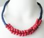 Preview: Porzellanschmuck Kette Tausend Perlen rot