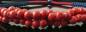 Preview: Porzellanschmuck Kette Tausend Perlen rot