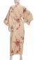 Preview: Kimono Bademantel Cherry Blossom beige gefüttert