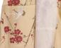 Preview: Kimono Bademantel Cherry Blossom beige gefüttert