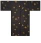 Preview: kurzer Herren Yukata Kimono Four Seasons schwarz