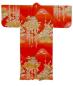 Preview: Rückansicht des roten Damenkimonos Daimonji