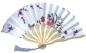 Preview: Japanischer Fächer mit buntem Blumenmuster
