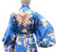 Preview: Kirschblütenfest-Motiv mit Frauen in Kimono auf blauem Happi