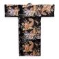 Preview: Herren Yukata Kimono Drachen Tiger schwarz