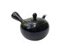 Preview: Tokoname Kyusu aus rotem Ton mit schwarzer Glasur