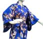 Preview: Damen Kimono in blau mit Kirschblüten