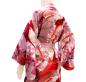 Preview: Pinker Damenkimono mit Schleifenband-Motiv