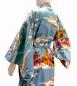 Preview: Damen Kimono Ukiyoe türkis