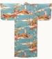 Preview: Damen Kimono Ukiyoe türkis