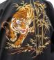 Preview: Herren Kimono Tiger Bambus Tsumugi schwarz