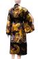 Preview: Schwarzer Herren Seidenkimono aus Maulbeerseide mit Drachen und Tiger