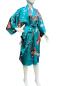 Preview: Türkiser Kimono-Bademantel mit Kirschblüten und Damen im Kimono