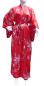 Preview: Damen Kimono Morgenmantel Cherry Blossom Seide rot