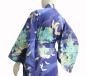 Preview: Damen Kimono Tsuru Kranich blau