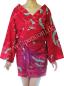 Preview: Happi - Kimono Bademantel Kranich Wellen rot kurz