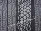 Preview: Yukata Kimono Japanisches Muster grau-schwarz XXL gefüttert