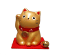 Preview: Japanische Winkekatze gold - Für Wohlstand und Karriere