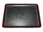 Preview: Lacktablett schwarz mit Rotrand 28x38,5cm