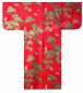 Preview: Damen Kimono Kraniche Kiefern rot