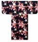 Preview: Kimono Kirschblüten & Kraniche schwarz Gr.S