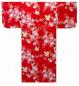 Preview: Kimono Kirschblüten & Kraniche rot Gr.S