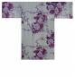 Preview: Kimono Fliegender Kranich weiß kurz Baumwollsatin
