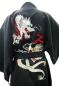 Preview: Herren Kimono Drachen Tsumugi schwarz
