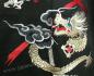 Preview: Herren Kimono Drachen Tsumugi schwarz