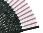 Preview: Fächer Sabi pink-schwarz Seide 21cm