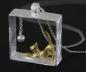 Preview: 925er Silber Kette GOLDENE KATZE mit BALL