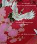 Preview: Happi Kimono Tsuru (Kranich) rot, kurz