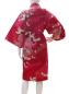 Preview: Happi Kimono Tsuru (Kranich) rot, kurz