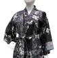 Preview: Kimono Sakura (Kirschblüte) schwarz, kurz