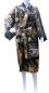 Preview: Bademantel Kimono Drachen Tiger schwarz kurz