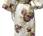 Preview: Bademantel Kimono Prinzessin weiss knielang