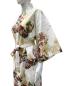 Preview: Bademantel Kimono Prinzessin weiss knielang