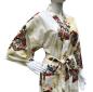 Preview: Weißer Damenkimono mit japanischen Hofdamen im Ukiyo-e-Stil