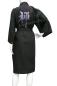 Preview: Kimono Bademantel ZEN schwarz, kurz