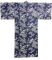 Preview: Traditionelle halbgeschlossene Kimonoärmel bei Herren Yukata Drachen blau