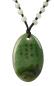 Preview: Mittellange Jade Kette mit Anhänger Lotus