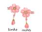 Preview: Haarclip Spange Sakura links und rechts