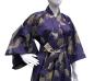 Preview: Kimono Kraniche und Kiefern dunkelblau