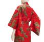 Preview: Damen Kimono Kraniche Kiefern rot