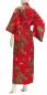 Preview: Damen Kimono Kraniche Kiefern rot