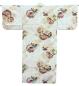 Preview: Rückansicht des weißen Damenkimonos Prinzessin