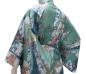 Preview: Damenkimono in Grün mit Schleifenbandmuster
