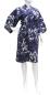 Preview: Yukata Kimono Schneekraniche blau kurz