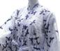 Preview: Kimono Schneekraniche weiss kurz