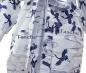Preview: Kimono Schneekraniche weiss kurz